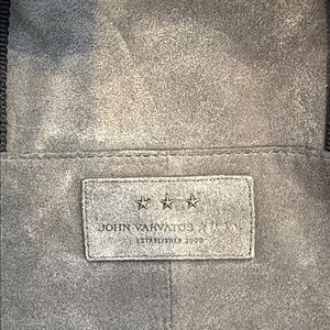 John Varvatos Charcoal Suede Accessory